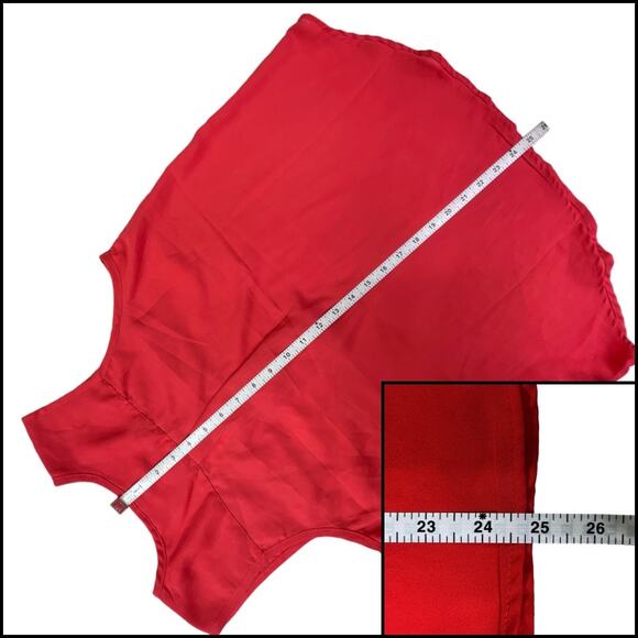 Mileage Partial Zip Up Sleeveless Chiffon Tank Top Bundle Size L Orange Purple - Picture 9 of 15